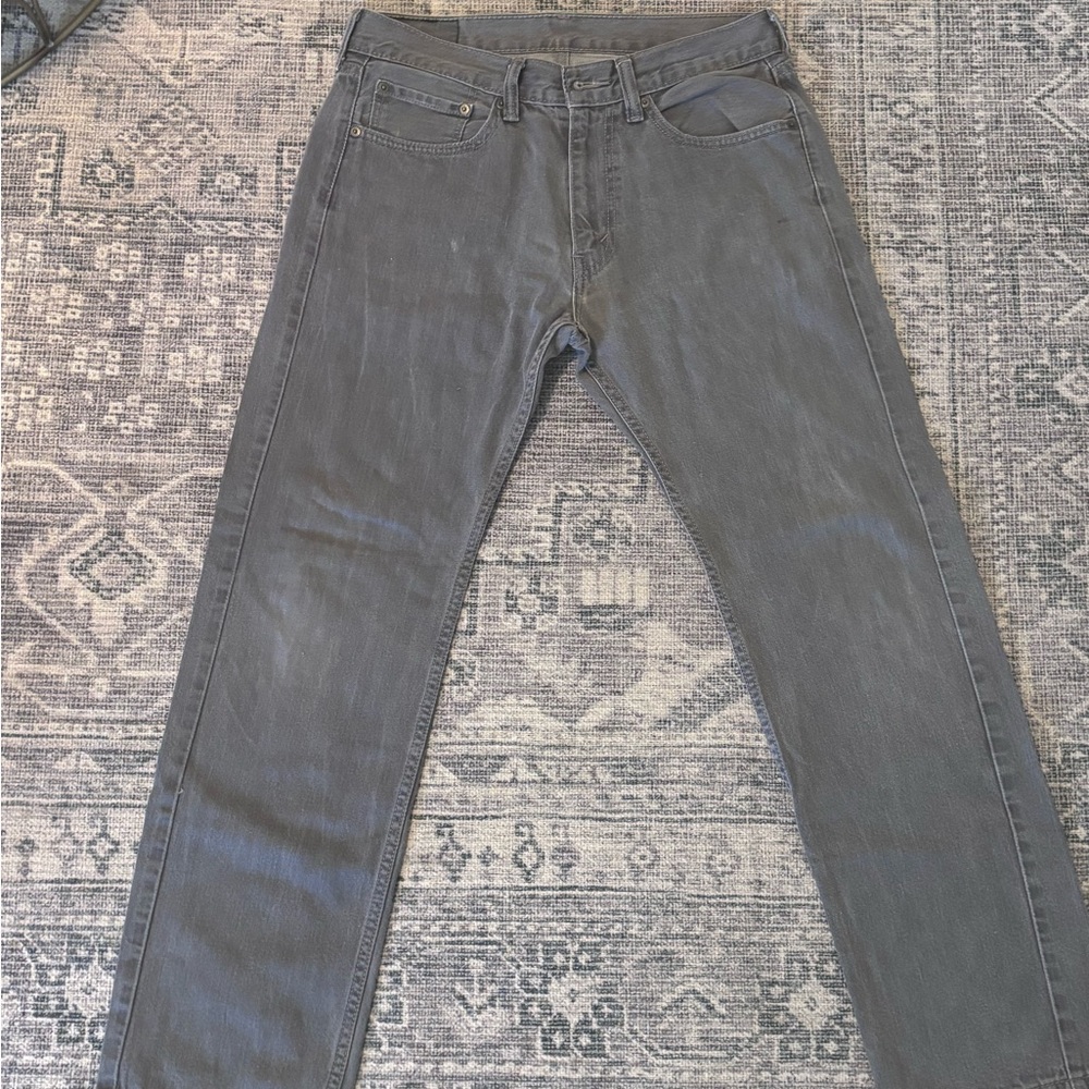 Levi's Men's Charcoal Straight Jeans